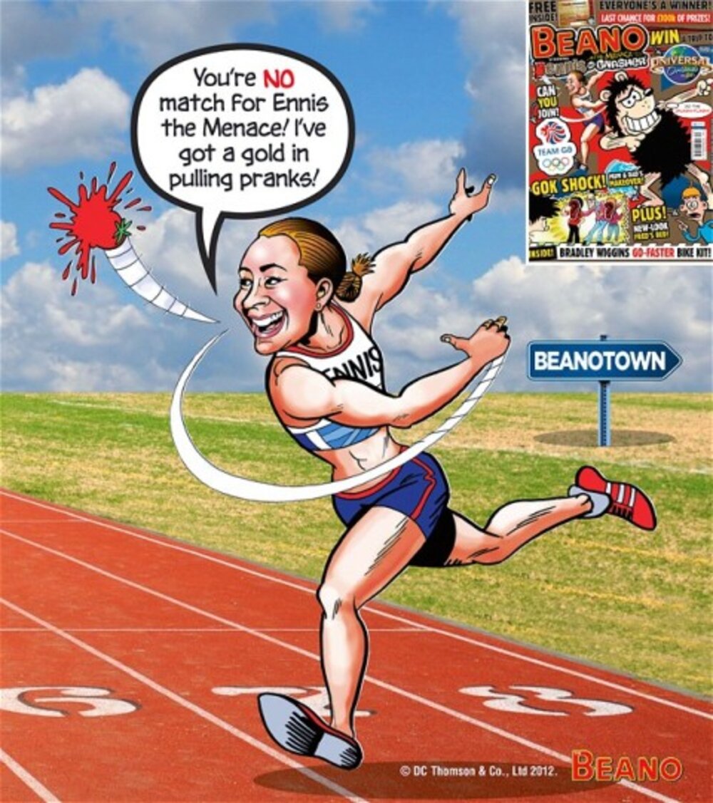 Ennisová v „olympijském komiksu“