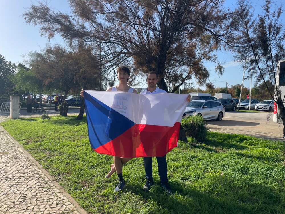 Adam Červinka se na eurokrosu blýskl devátým místem. Bez jedné tretry