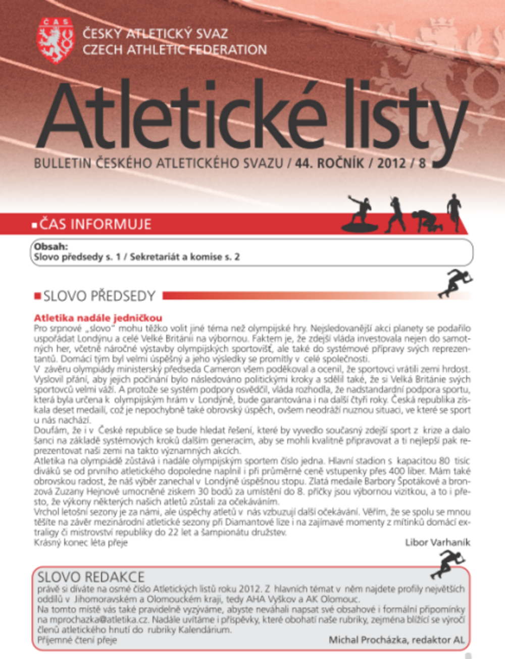 Srpnové Atletické listy