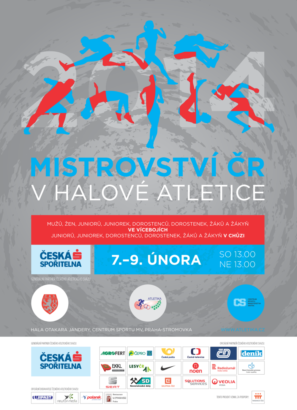Sérii šampionátů otevře víceboj a mládežnická chůze