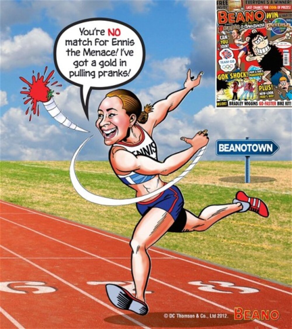 Ennisová v „olympijském komiksu“
