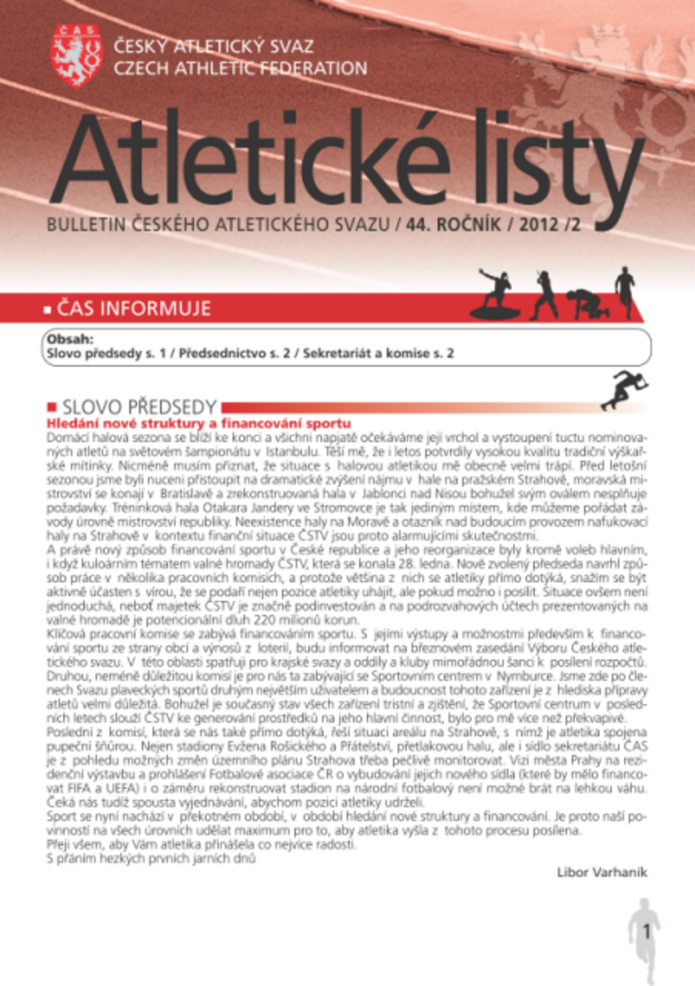 Únorové Atletické listy