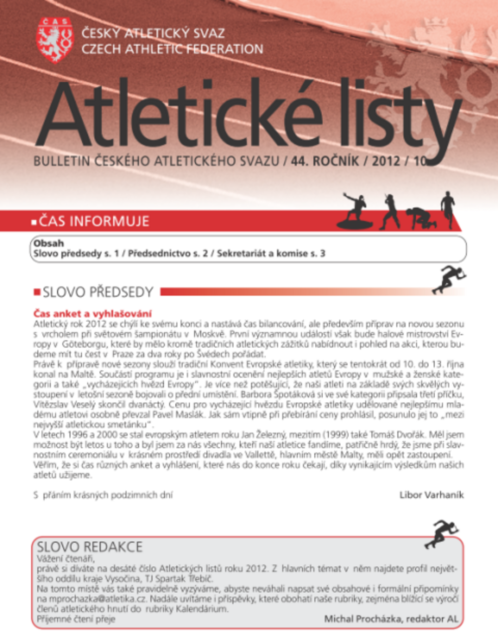 Říjnové Atletické listy