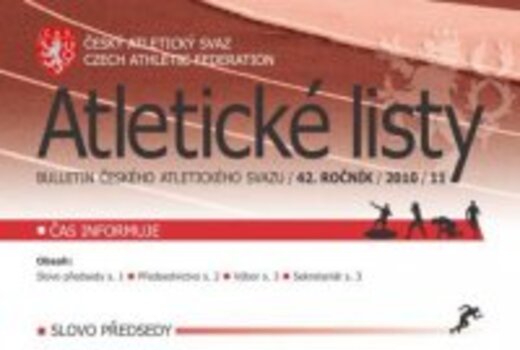 Vyšly listopadové Atletické listy