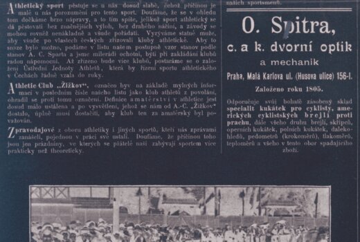 Seriál „120 let“ / Atletické disciplíny kdysi a dnes I.