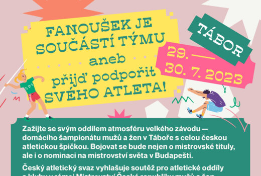 Podpořte své atlety na MČR