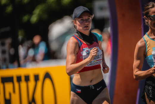 Martínková při premiéře na MS 21.