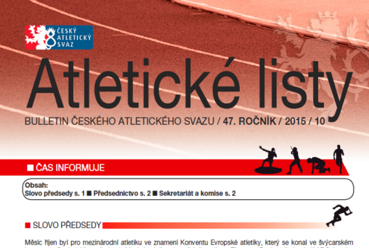 Vyšly Atletické listy číslo deset