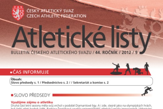 Zářijové Atletické listy