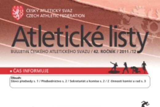 Vyšly prosincové Atletické listy